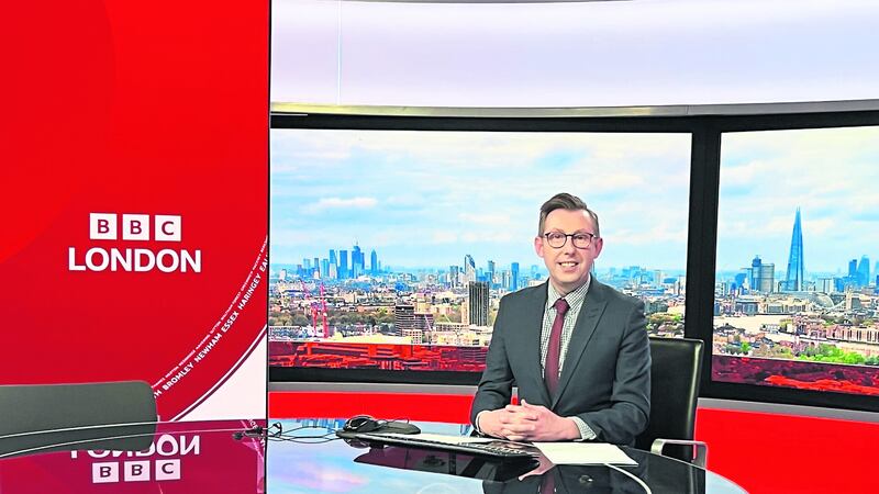 After working on radio, Larne journalist Thomas Magill is now a familiar face on BBC television news