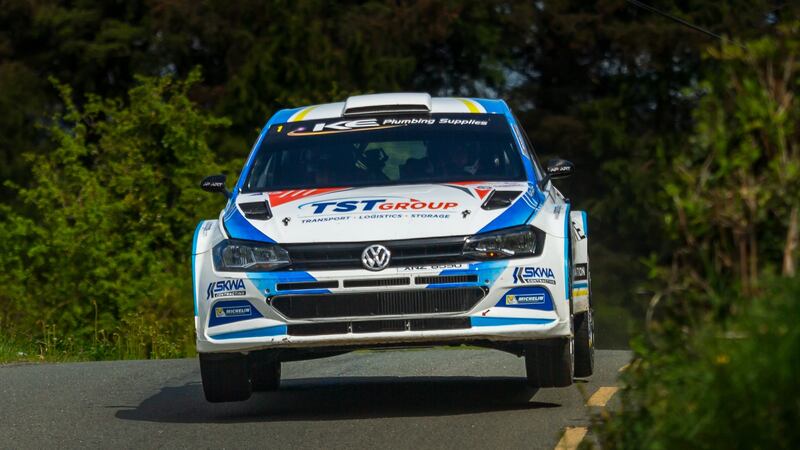 Callum Devine Devine raced to a 7.9 second victory from triple-British champion Matt Edwards at the Rally of the Lakes in Killarney