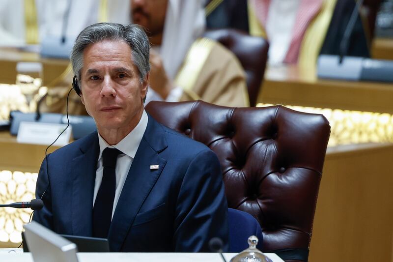 On his visit to the Middle East, Anthony Blinken said more must be done to get aid to Gaza (Evelyn Hockstein/Pool Photo via AP)