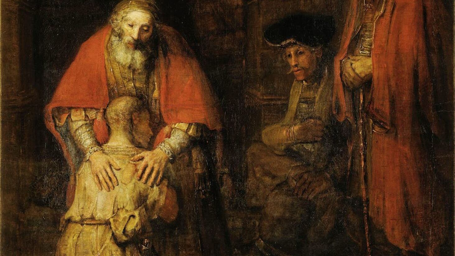 The Return of the Prodigal Son, which depicts an episode from one of Jesus' best known parables, was one of Rembrandt's last works before his death in 1669