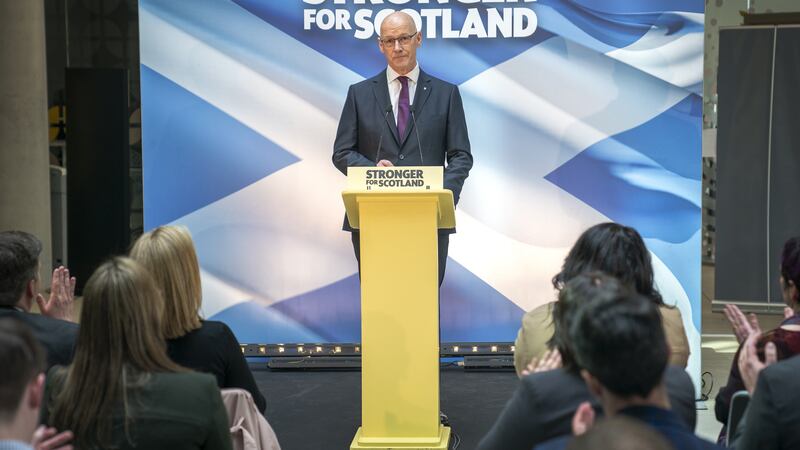 Newly elected leader of the Scottish National Party John Swinney