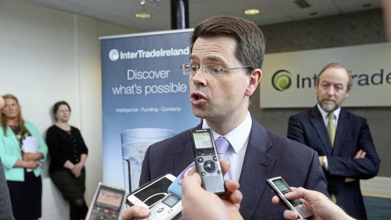 James Brokenshire visits the Newry offices of Intertrade Ireland earlier this week 