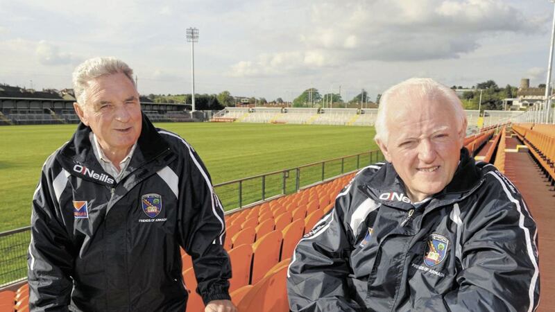 Former Armagh county board chairman Joe Jordan (right) helped lighten the mood during some intense moments in 2002