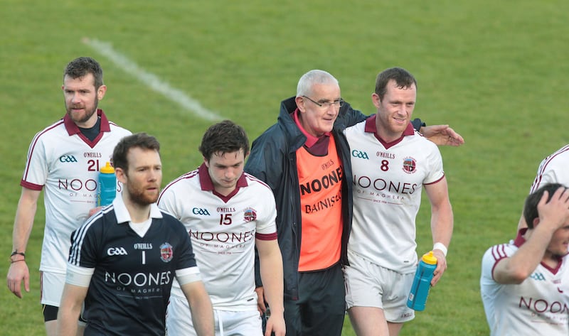 Slaughtneil manager Mickey Moran has consistently opted for a low profile &nbsp;