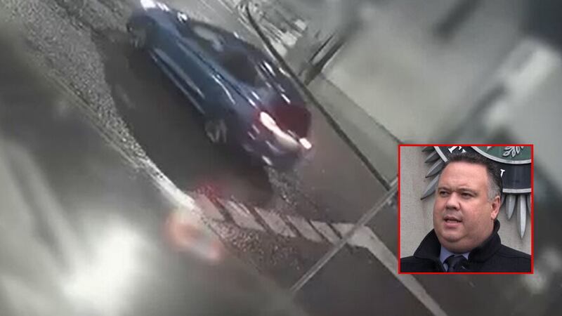 Police have released further CCTV footage of the car used by those who shot PSNI detective John Caldwell