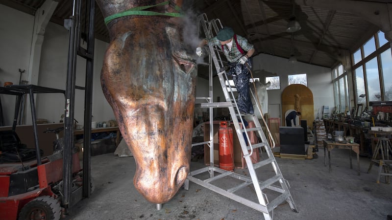 Nic Fiddian-Green, who was behind the  Marble Arch drinking horse, will have his new designs featured at the Venice Biennale art exhibition.