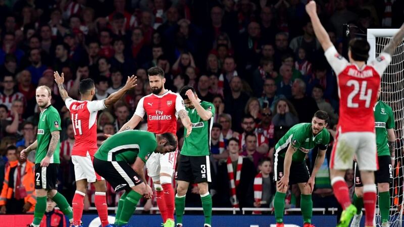 Arsenal are through to the FA cup semi-finals - but everyone agrees Lincoln are still winners too