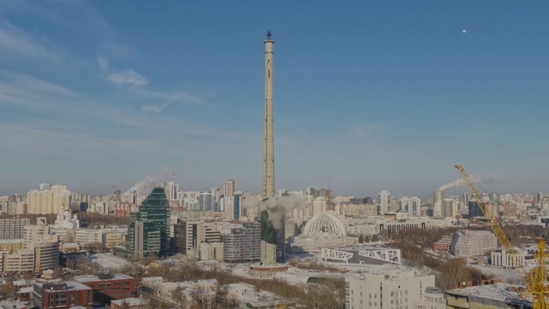 Work on the tower in Yekaterinburg was halted in 1991 due to a lack of funds.