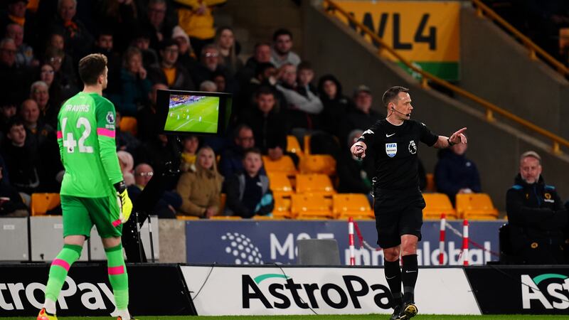 Stuart Attwell was involved in more controversy in Bournemouth’s win at Wolves