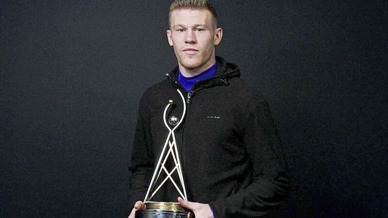 James McClean beat 14 other nominees to win the RT&Eacute; Sportsperson of the Year award. Picture from RT&Eacute; 