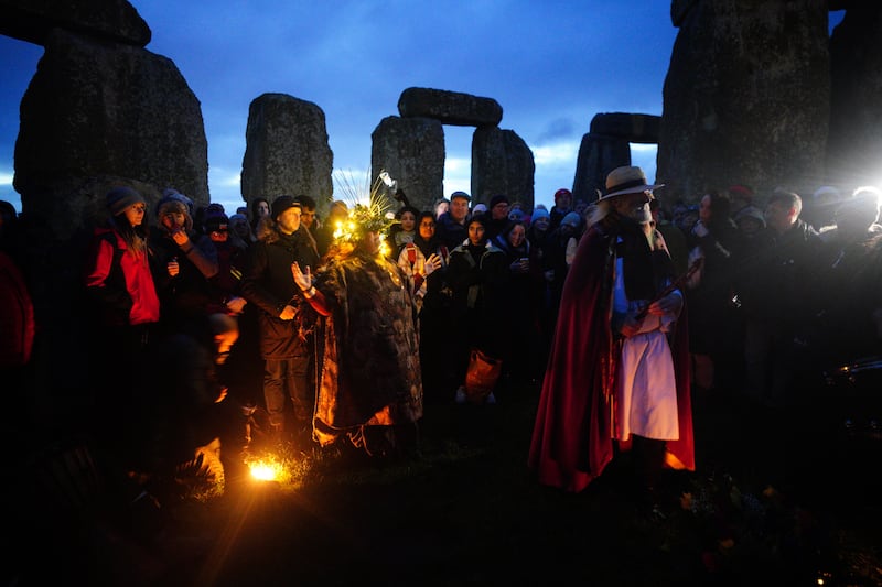 Many people visit Stonehenge annually for the winter solstice celebrations