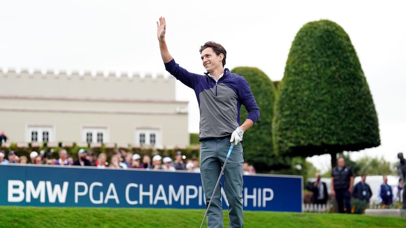 Spider-Man star Tom Holland is taking part in a celebrity pro-am golf competition in Surrey (Zac Goodwin/PA)