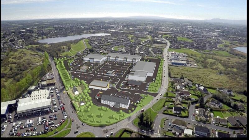 A computer generated impression of the Lakelands Retail &amp; Leisure Park in Enniskillen. 