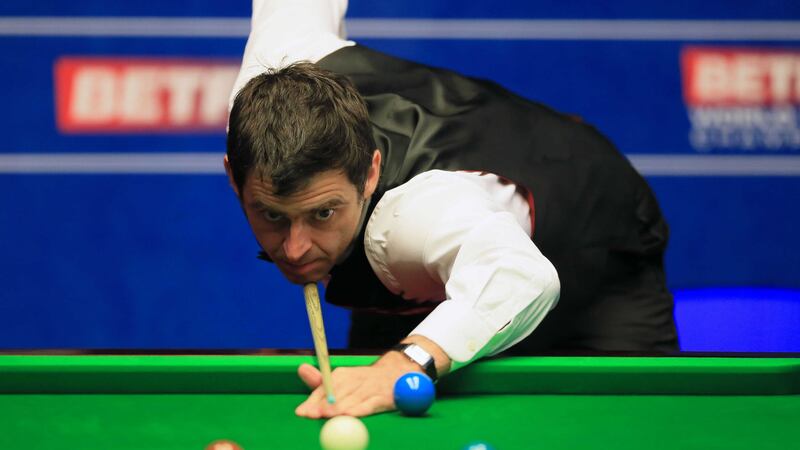 Ronnie O'Sullivan in action against Craig Steadman during this year's World Championships at the Crucible<br />Picture: PA