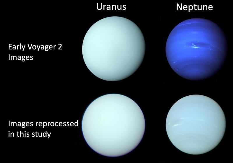 De nouvelles images révèlent à quoi ressemblent réellement Neptune et Uranus (Patrick Irwin/Université d'Oxford/NASA/JPL-Caltech)