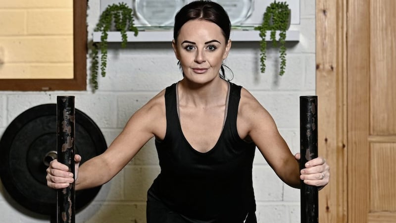 PACEMAKER PRESS  BELFAST 14/12/2021.Former Figure Skating Champion and Personal Trainer Karla McAllister pictured in her Gym near Ballymoney..Pic Colm Lenaghan/Pacemaker .....................................................................................................................................................................................................................................................................................................................................................................................................................................................................................Pic Colm Lenaghan/ Pacemaker.