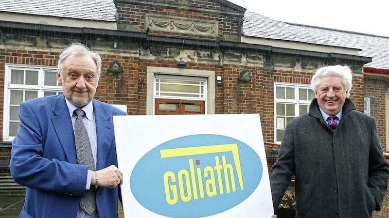 Goliath Trust chairman, Dr Alasdair McDonnell, and fundraising supporter Alan Dunlop 