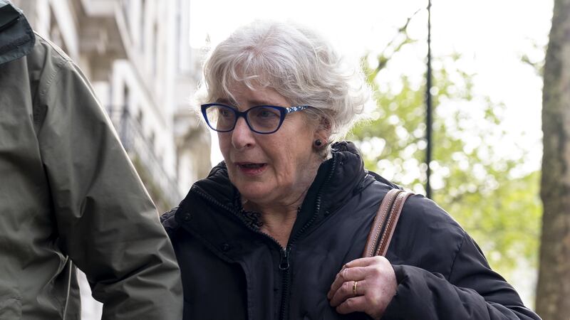 Susan Crichton, former company secretary and general counsel of Post Office Ltd, arrives to give evidence
