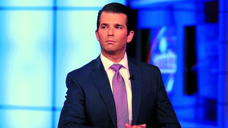 Donald Trump jnr was interviewed by Fox News host Sean Hannity<br />PICTURE: Richard Drew/AP