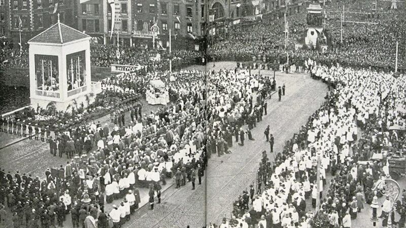 The 31st International Eucharistic Congress, held in Dublin in June 1932, was one of the largest Eucharistic Congresses of the 20th century. Ireland was chosen to host the Congress as 1932 marked the 1,500th anniversary of St Patrick&#39;s arrival. 