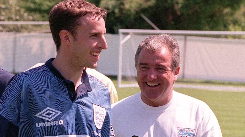Gareth Southgate (left), pictured with Terry Venables, has paid tribute to the former England manager following his death aged 80 (Michael Stephens/PA).