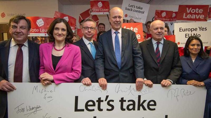 Northern Ireland secretary of state Theresa Villiers joins Conservative &#39;leave&#39; campaigners on Saturday 