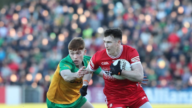 Donegal's Ciarán Moore caught the eye again in Saturday's Ulster Championship victory over Derry at Celtic Park. Picture by Margaret McLaughlin