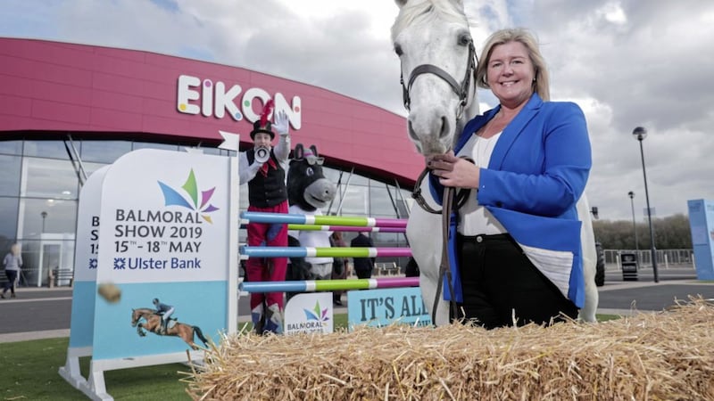 Rhonda Geary, RUAS pictured with Connemara Pony Laerswill Lily, ahead of the 2019 Balmoral Show 