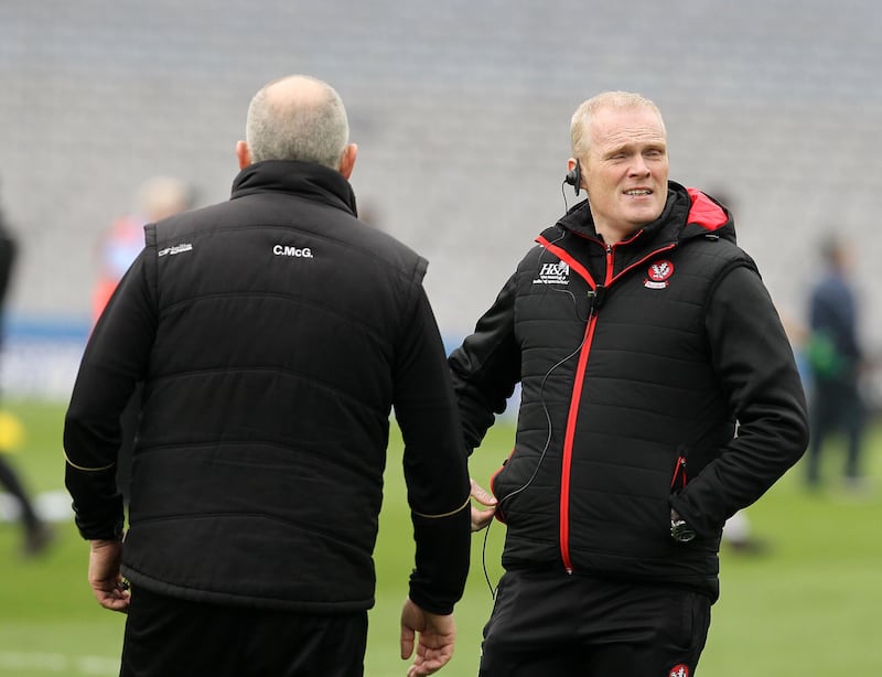Derry manager Damian McErlain (above) has brought Ciar&aacute;n Meenagh into the county set-up to work with the players in training&nbsp;&nbsp;