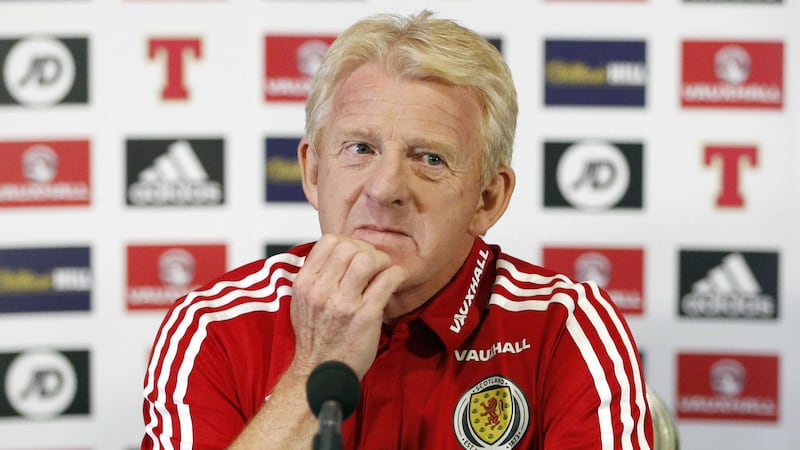 Scotland manager Gordon Strachan during a press conference at Hampden Park on Wednesday<br />Picture: PA&nbsp;