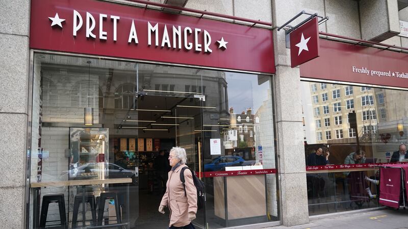 Pret A Manger has been fined after an employee became trapped in a walk-in freezer at their Victoria Coach (Yui Mok/PA)