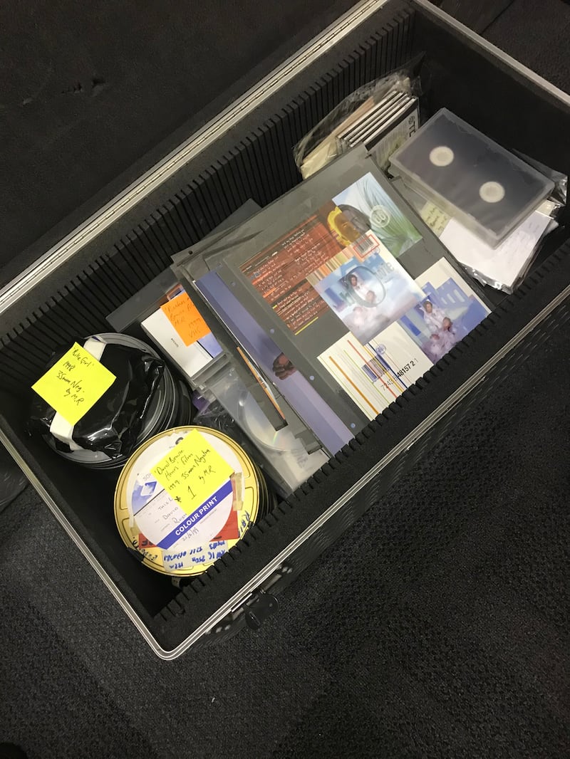 Professor Martin Richardson's trunk where his David Bowie footage was kept