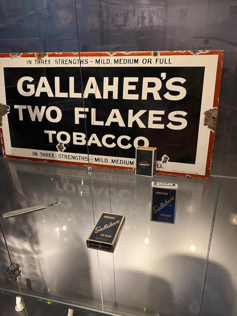 Gallaher's exhibit in Titanic Belfast