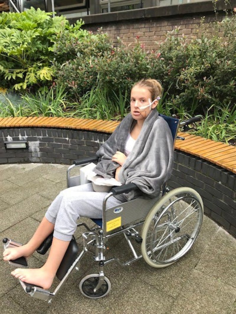 Emily Eccles during her recovery