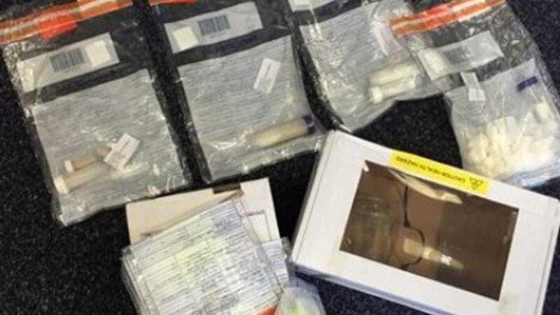 Some of the drugs uncovered in the three month police operation into the supply of illegal drugs in Northern Ireland and England 