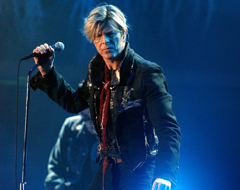 David Bowie on stage in 2003 (Andy Butterton/PA)