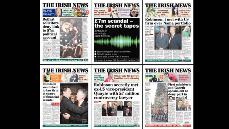 How The Irish News has covered the Nama scandal in the past week 