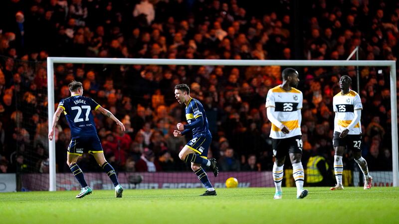 Middlesbrough’s Jonny Howson opened the scoring at Port Vale