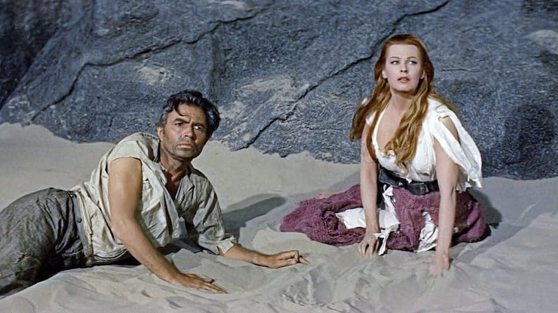 James Mason and Arlene Dahl in Journey To The Centre Of The Earth 