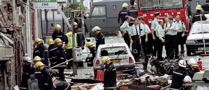 The bomb exploded at Lower Market Street on August 15 1998. Picture by Paul McErlane, Press Association