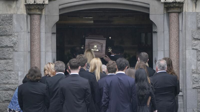 The parents of one of two Dublin school leavers who died on a Greek island holiday have paid tribute to their ‘fabulous son’ at his funeral (Niall Carson/PA)