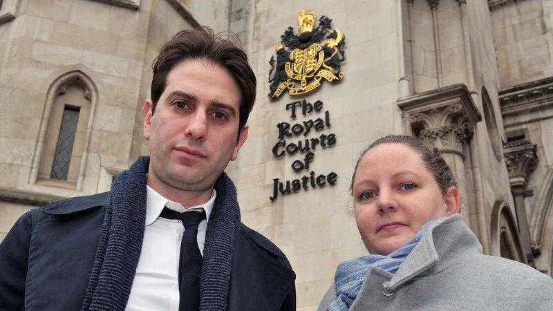 Charles Keidan and Rebecca Steinfeld outside the High Court in London after losing their challenge to enter into a civil partnership rather than marriage. Picture by Nick Ansell, Press Association