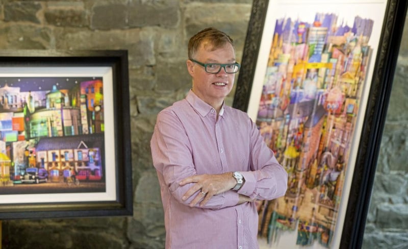 Entirely self-taught, he first came to public attention in 2010 after winning a public competition launched by Belfast City Council  Picture: Mark Marlow