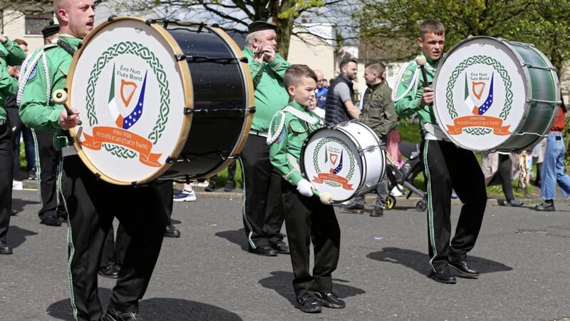 The Easter Rising commemoration in Ballymurphy. Picture by Mal McCann 