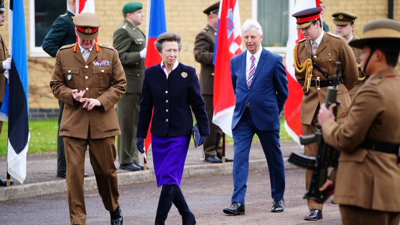 The Princess Royal with Commander ARRC Lieutenant General Sir Ralph Wooddisse