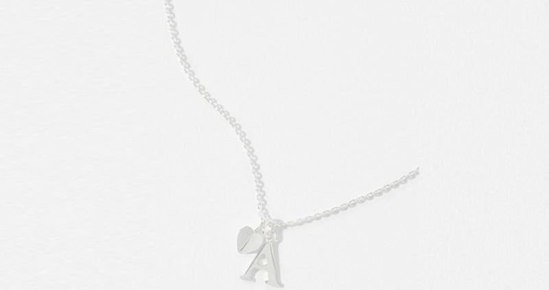 Undated Handout Photo of Sterling Silver Heart Initial Necklace ? A, &pound;16, available from Accessorize. See PA Feature FASHION Jewellery. Picture credit should read: PA Photo/Handout. WARNING: This picture must only be used to accompany PA Feature FASHION Jewellery. WARNING: This picture must only be used with the full product information as stated above. 