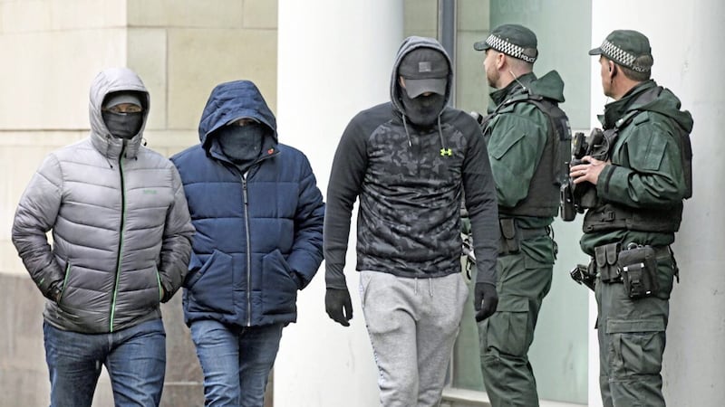 It is shocking that masked men were able to sit in court during a murder trial. PICTURE: ALAN LEWIS/PHOTOPRESS 