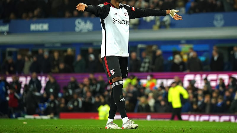 Tosin Adarabioyo celebrates his winning penalty against Everton