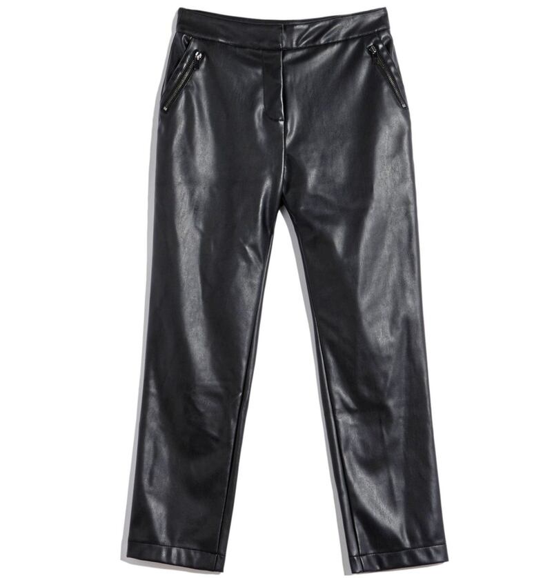 Oasis&nbsp;Faux Leather Trousers, &pound;40, available from Oasis