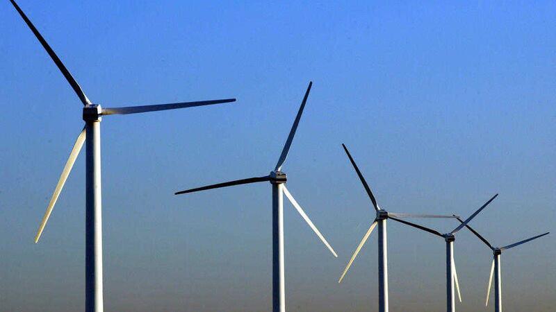 Workers were threatened by masked gunmen at a wind farm site outside Carrickmore, Co Tyrone 